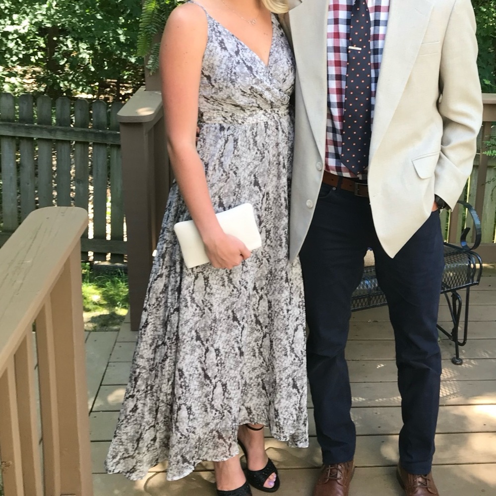 ASTR THE LABEL Snakeprint Sleeveless Maxi Dress - worn once!